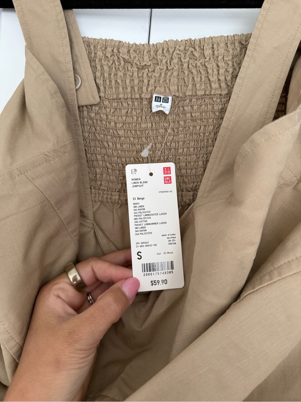 Uniqlo Linen Blend Jumpsuit - Picture 4 of 10